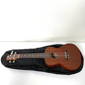 Luna Uke TC Mah Tattoo Concert Ukulele Mahogany 4 String with Bag